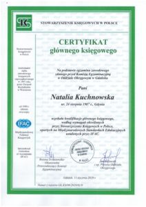 Certyfikat Głównego Księgowego SKwP